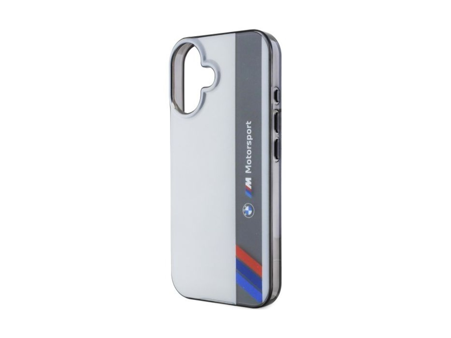 BMW Motosport IML Vertical Stripe iPhone 16 Case - Gray