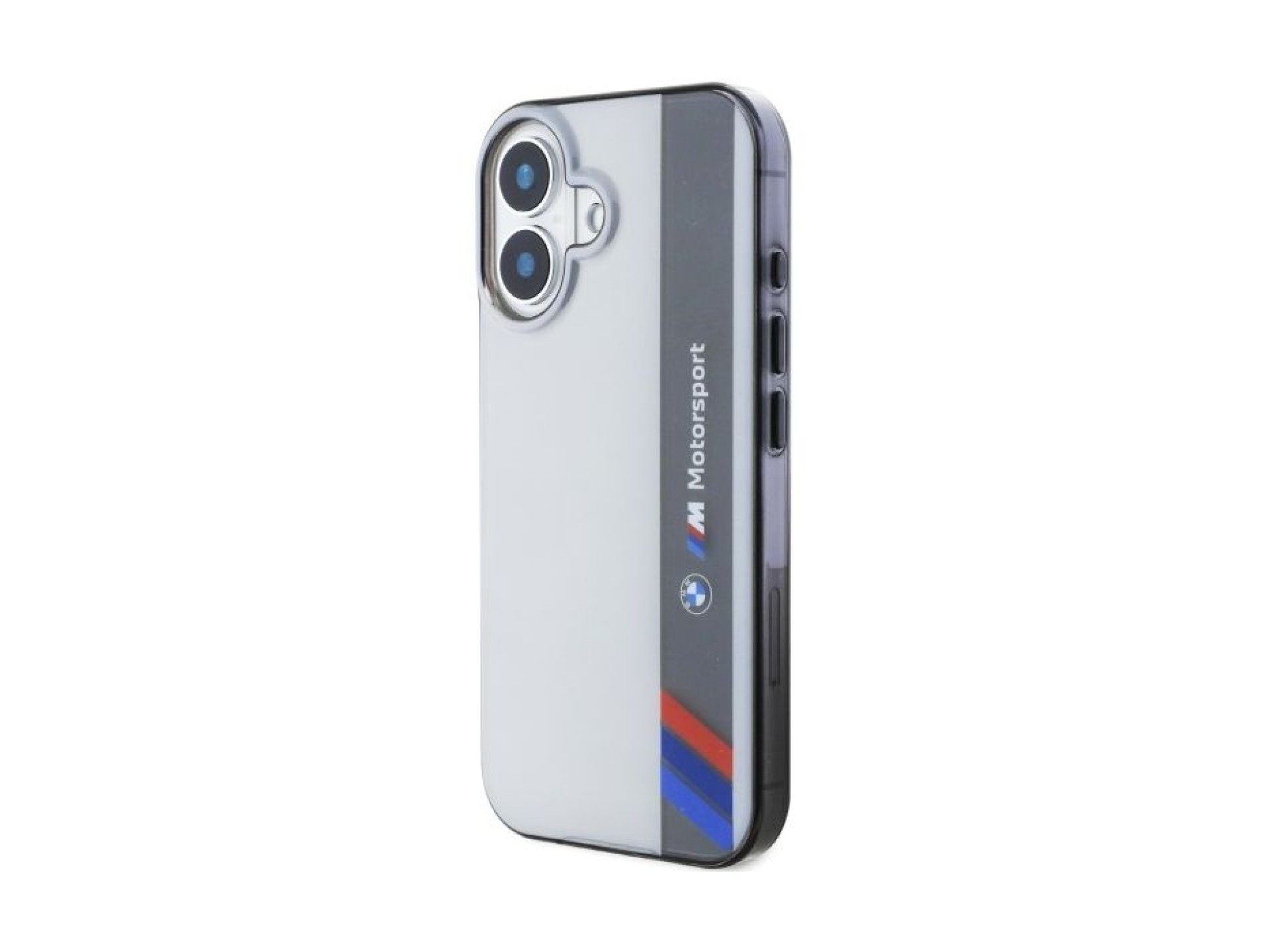 BMW Motosport IML Vertical Stripe iPhone 16 Case - Gray