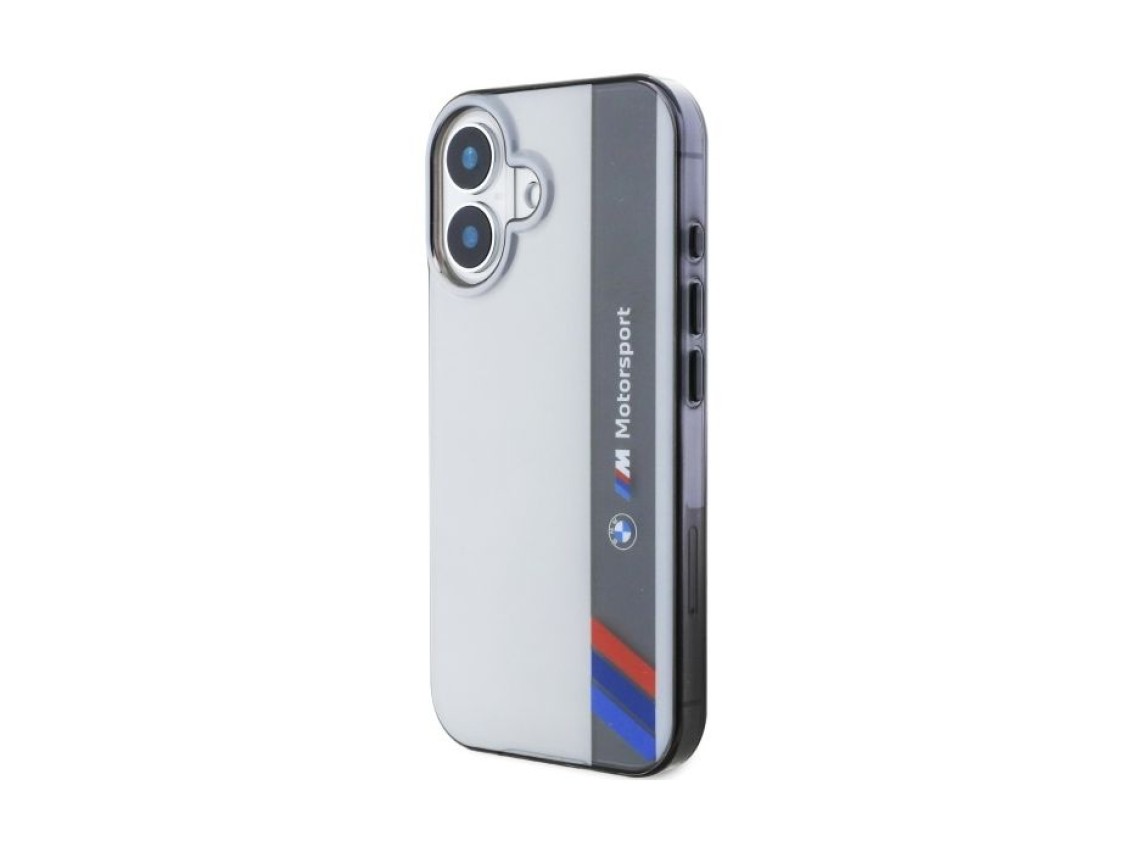 BMW Motosport IML Vertical Stripe iPhone 16 Case - Gray