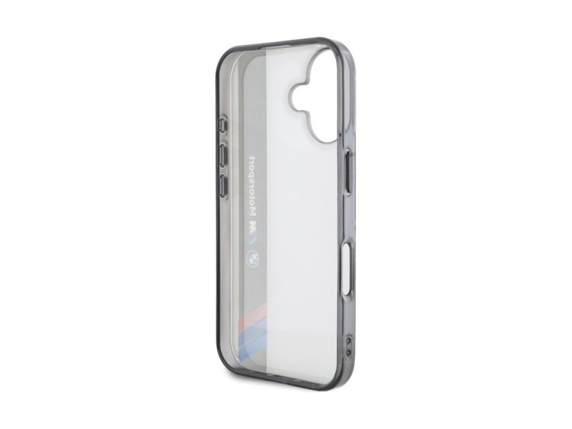 BMW Motosport IML Vertical Stripe iPhone 16 Case - Gray