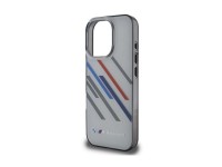 Capa BMW Motosport IML Random Stripes para iPhone 16 Pro - Cinzento Capa BMW Motosport IML Random Stripes para iPhone 16 Pro - Cinzento