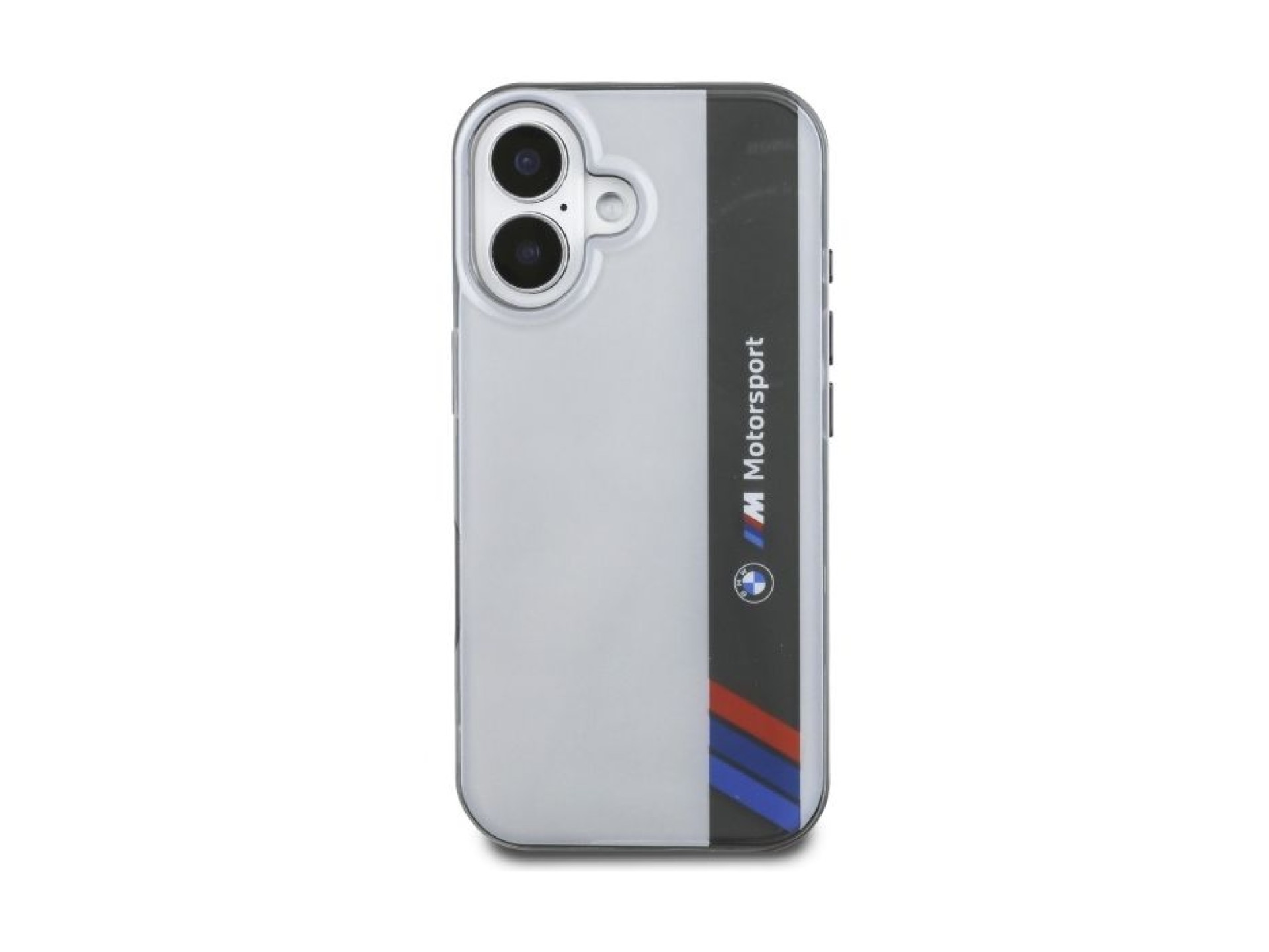 BMW Motosport IML Vertical Stripe iPhone 16 Case - Gray
