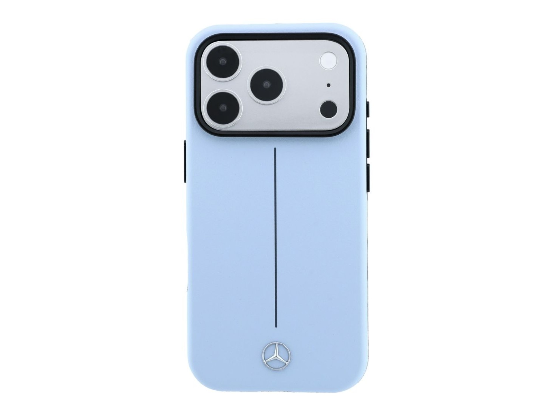 Capa Mercedes em pele semi-envolvente da linha Iconic com MagSafe para iPhone 18 Pro Max / 17 Pro Ma