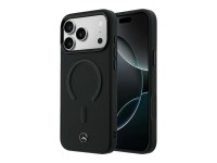 Funda Mercedes de cuero 3D MagSafe para iPhone 18 Pro / 17 Pro - Negra