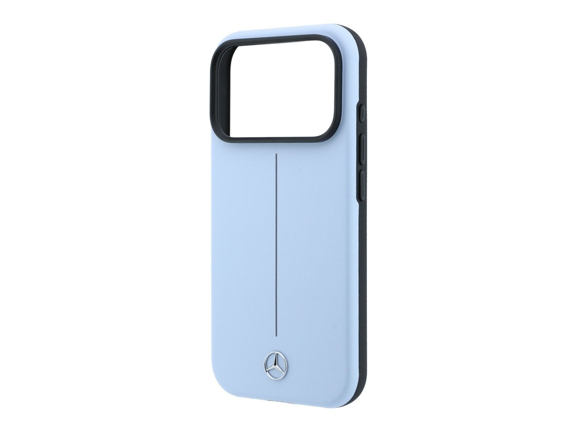Capa Mercedes em pele semi-envolvente da linha Iconic com MagSafe para iPhone 18 Pro Max / 17 Pro Ma