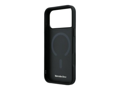 Mercedes Leather 3D MagSafe Case for iPhone 18 Pro / 17 Pro - Black