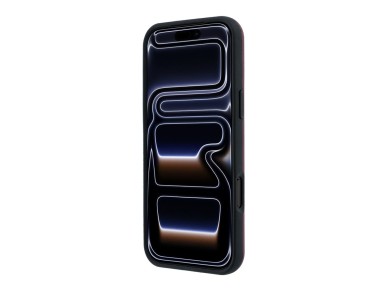 Mercedes Leather Semi Wrap Iconic Line MagSafe case for iPhone 18 Pro Max / 17 Pro Max - burgundy Mercedes Leather Semi Wrap Iconic Line MagSafe case for iPhone 18 Pro Max / 17 Pro Max - burgundy