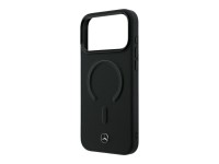 Mercedes Leather 3D MagSafe Case for iPhone 18 Pro Max / 17 Pro Max - Black