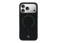 Mercedes Leather 3D MagSafe Case for iPhone 18 Pro Max / 17 Pro Max - Black