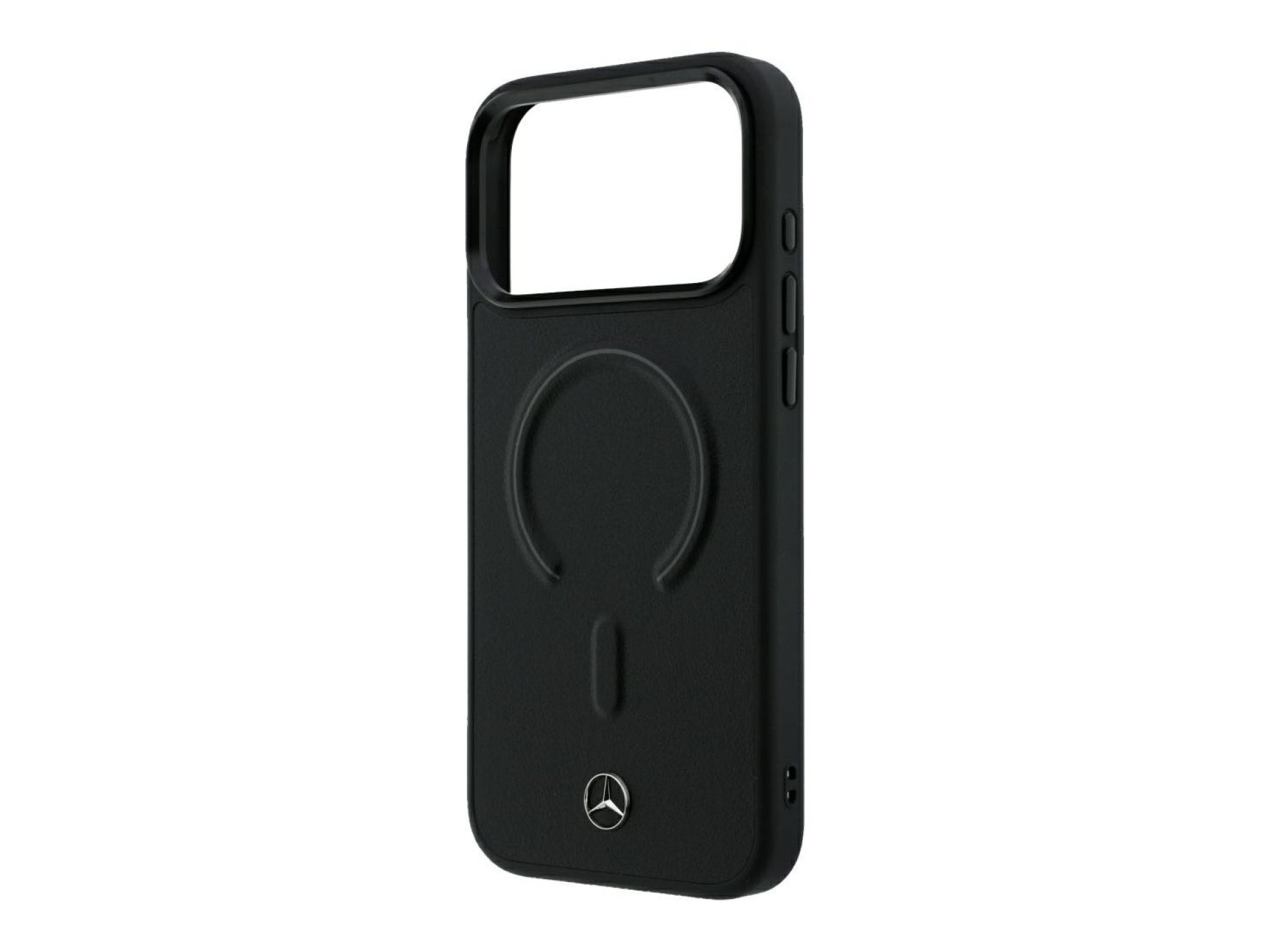 Mercedes Leather 3D MagSafe Case for iPhone 18 Pro Max / 17 Pro Max - Black