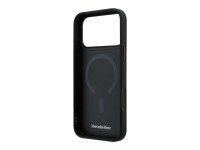 Mercedes Leather with Crossed Lines MagSafe case for iPhone 17 Pro - black