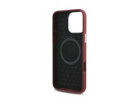 Funda Mercedes de silicona blanca con rayas MagSafe para iPhone 16 Pro Max - Roja Funda Mercedes de silicona blanca con rayas MagSafe para iPhone 16 Pro Max - Roja