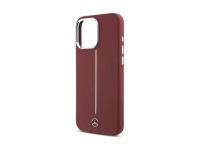 Funda Mercedes de silicona blanca con rayas MagSafe para iPhone 16 Pro Max - Roja Funda Mercedes de silicona blanca con rayas MagSafe para iPhone 16 Pro Max - Roja