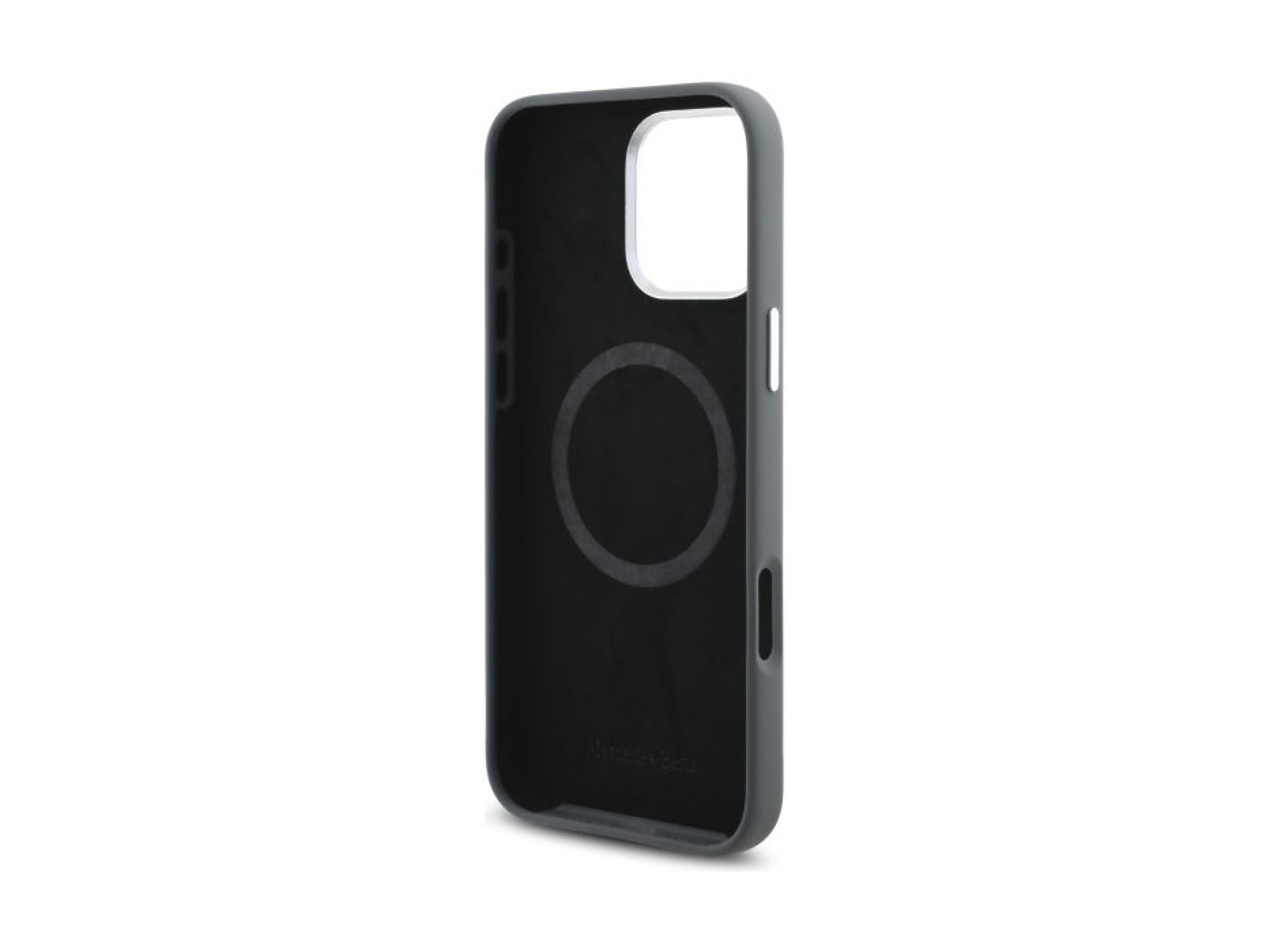 Mercedes Silicone Vertical Tonal Stripes MagSafe Case for iPhone 16 Pro Max - Gray
