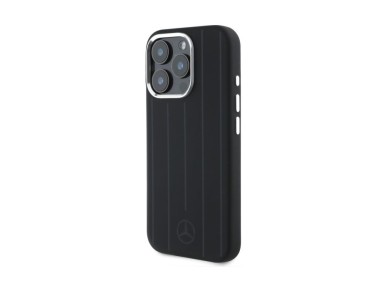 Mercedes Silicone Vertical Tonal Stripes MagSafe Case for iPhone 16 Pro Max - Black Mercedes Silicone Vertical Tonal Stripes MagSafe Case for iPhone 16 Pro Max - Black