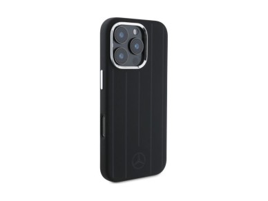 Mercedes Silicone Vertical Tonal Stripes MagSafe Case for iPhone 16 Pro Max - Black Mercedes Silicone Vertical Tonal Stripes MagSafe Case for iPhone 16 Pro Max - Black