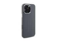Mercedes Silicone Vertical Tonal Stripes MagSafe Case for iPhone 16 Pro Max - Gray