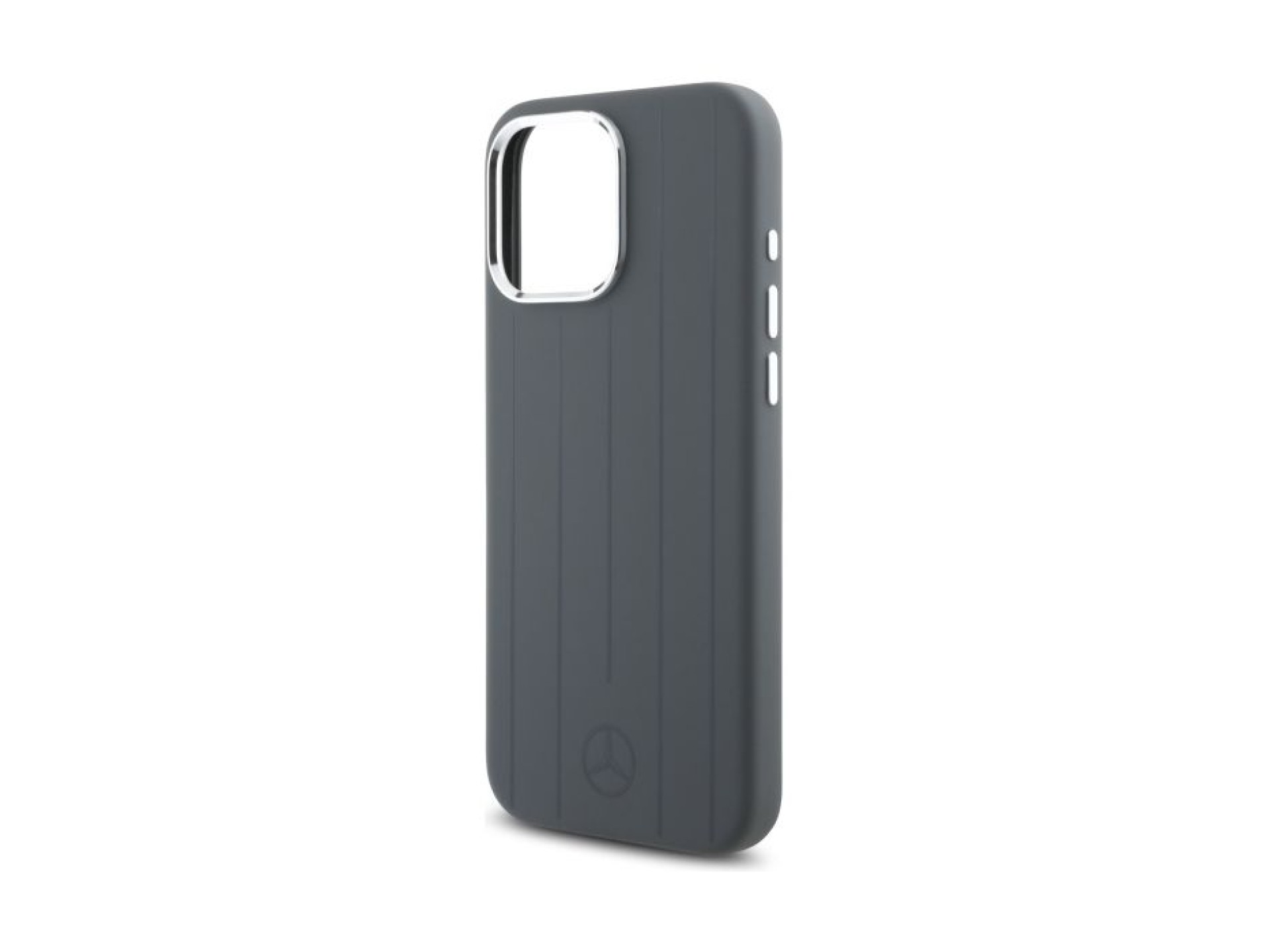 Mercedes Silicone Vertical Tonal Stripes MagSafe Case for iPhone 16 Pro Max - Gray