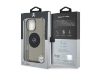 Funda Mercedes MB con estampado de estrellas para iPhone 16 Pro - Negra Funda Mercedes MB con estampado de estrellas para iPhone 16 Pro - Negra
