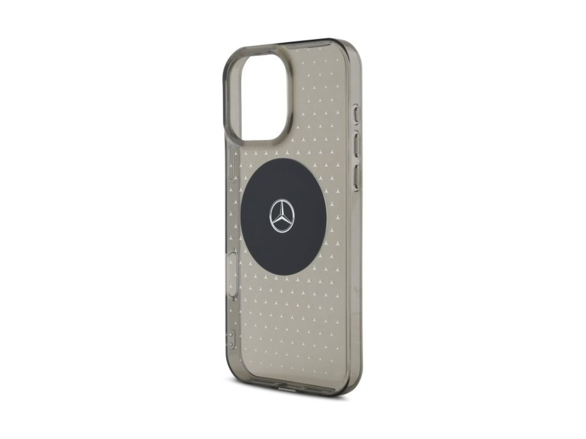 Funda Mercedes MB con estampado de estrellas para iPhone 16 Pro - Negra