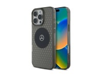 Funda Mercedes MB con estampado de estrellas para iPhone 16 Pro - Negra Funda Mercedes MB con estampado de estrellas para iPhone 16 Pro - Negra