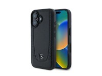 Mercedes Leather Urban Case for iPhone 16 - Black Mercedes Leather Urban Case for iPhone 16 - Black