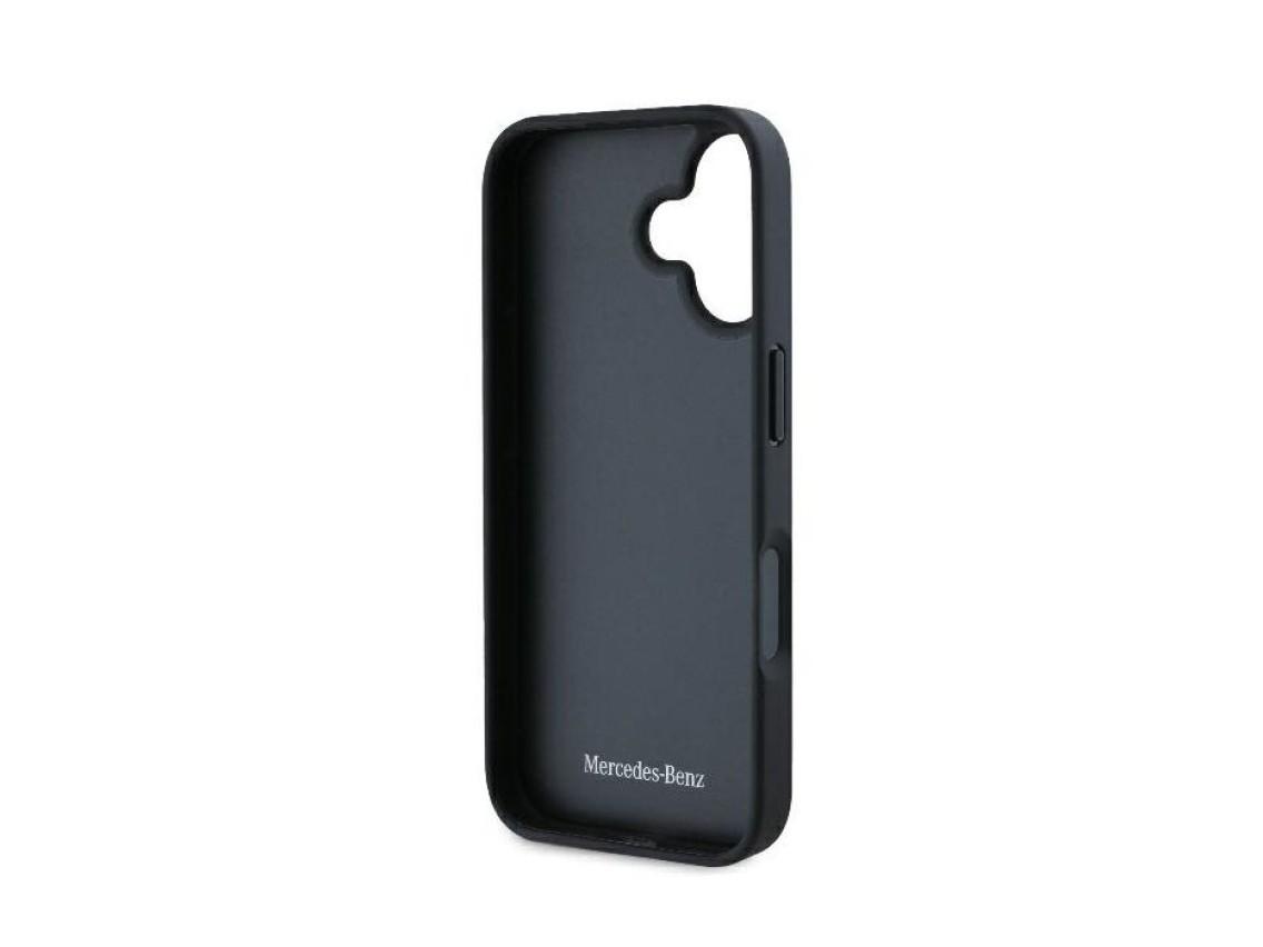 Mercedes Leather Urban Case for iPhone 16 - Black
