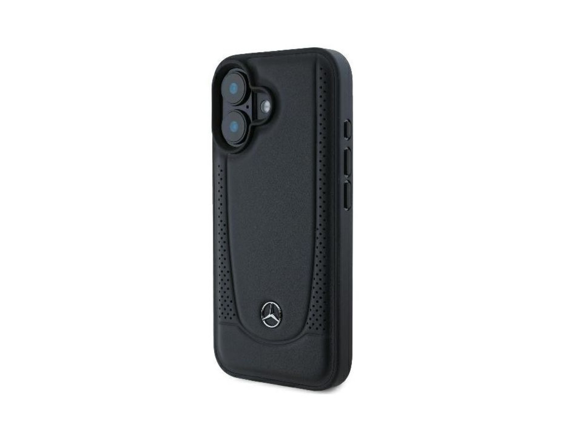 Mercedes Leather Urban Case for iPhone 16 - Black