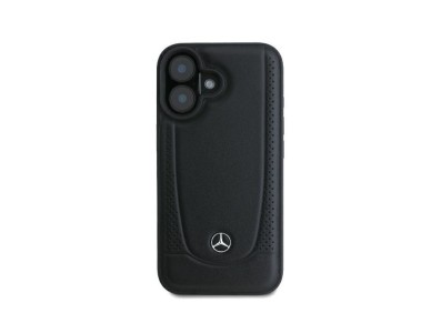 Funda urbana de piel Mercedes para iPhone 16 - Negra Funda urbana de piel Mercedes para iPhone 16 - Negra