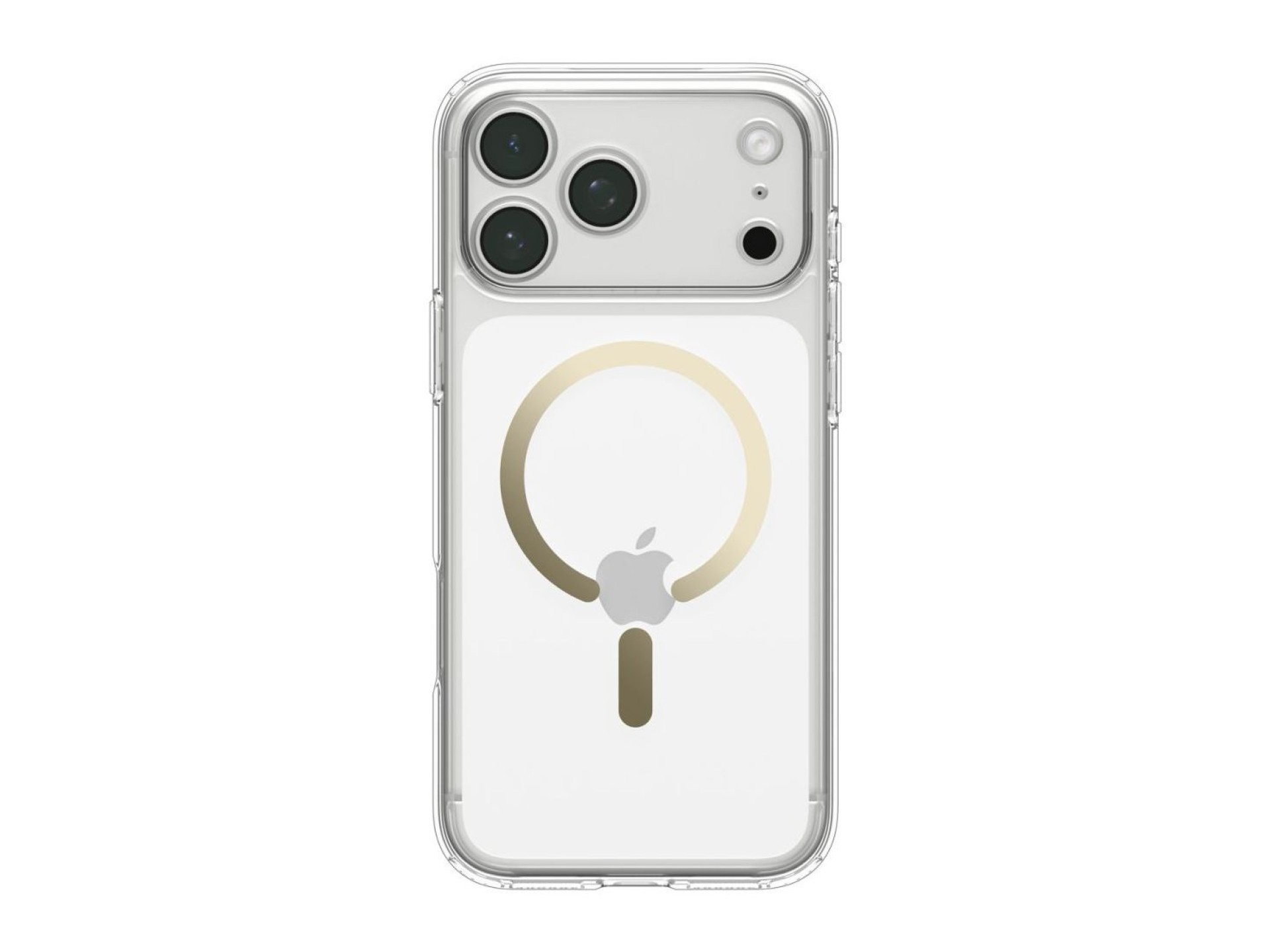 Capa Spigen Ultra Hybrid Mag MagSafe para iPhone 18 Pro/17 Pro - Dourado Transparente