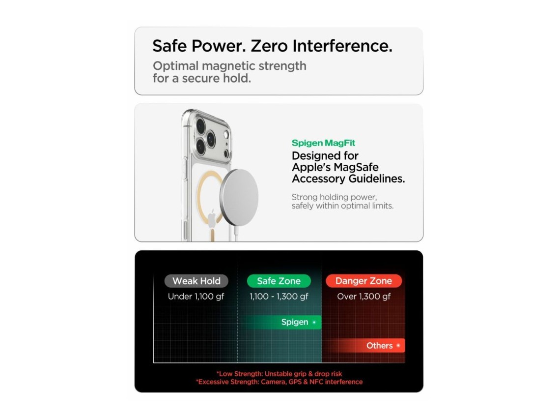 Capa Spigen Ultra Hybrid Mag MagSafe para iPhone 18 Pro/17 Pro - Dourado Transparente