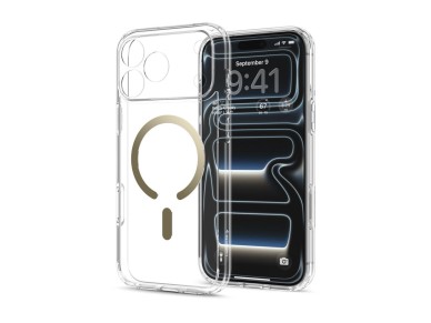 Spigen Ultra Hybrid Mag MagSafe Case for iPhone 18 Pro / 17 Pro - Transparent Gold