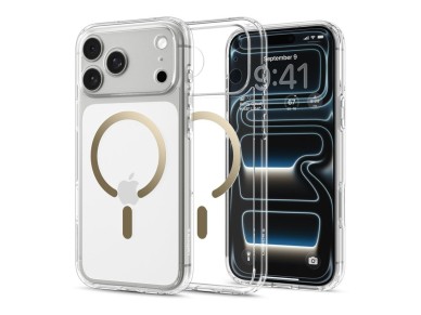Spigen Ultra Hybrid Mag MagSafe Case for iPhone 18 Pro / 17 Pro - Transparent Gold