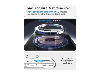 Spigen Ultra Hybrid Mag MagSafe Case for iPhone 18 Pro / 17 Pro - Transparent Gold