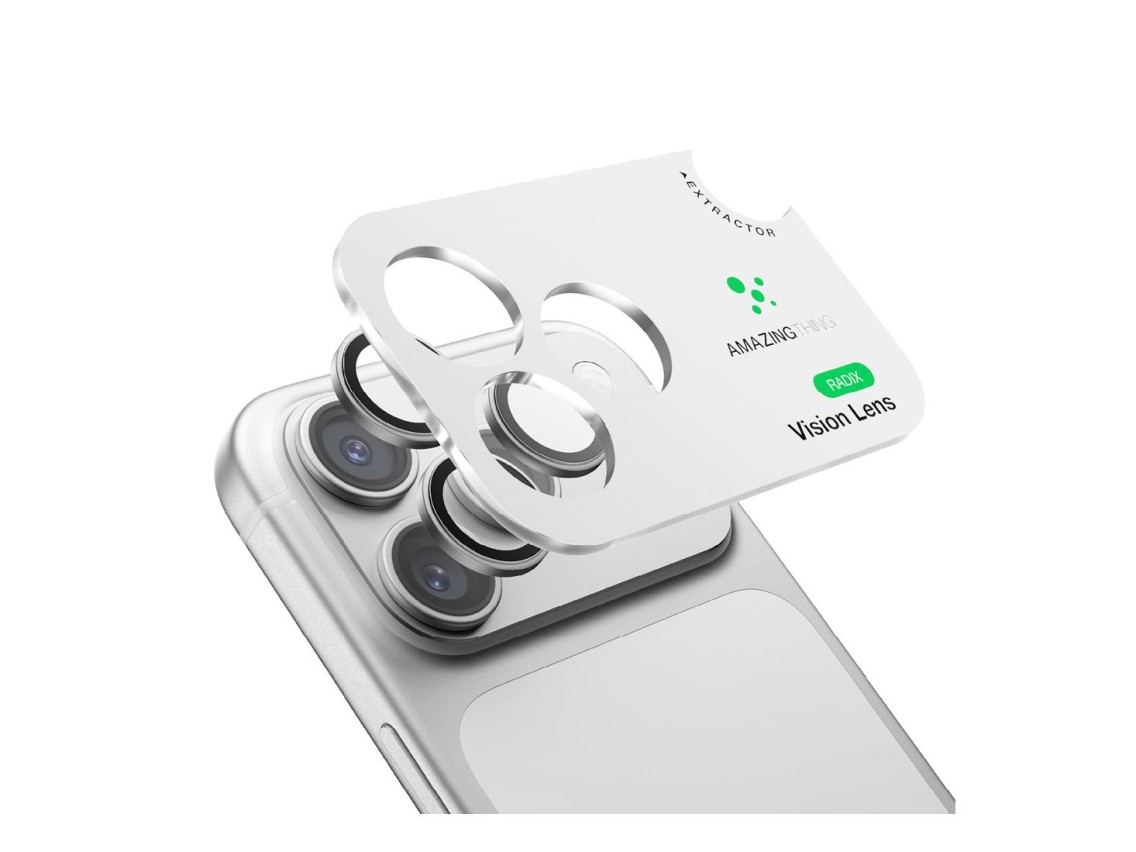 AmazingThing Radix Vision Lens Camera Lens Protector for iPhone 18 Pro / 18 Pro Max - Silver