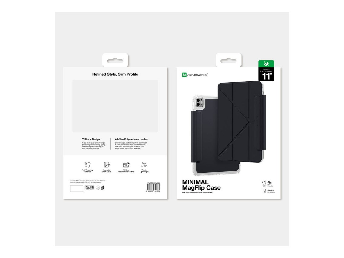 AmazingThing Minimal Mag Case for iPad Pro M5 11" - Black