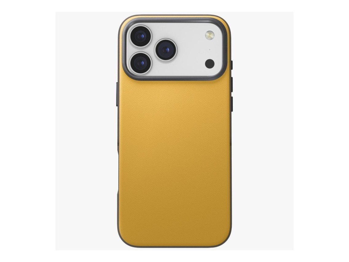 Capa Uniq Lyden DS para iPhone 17 Pro Max com carregamento Magclick - Amarelo-Cinzento