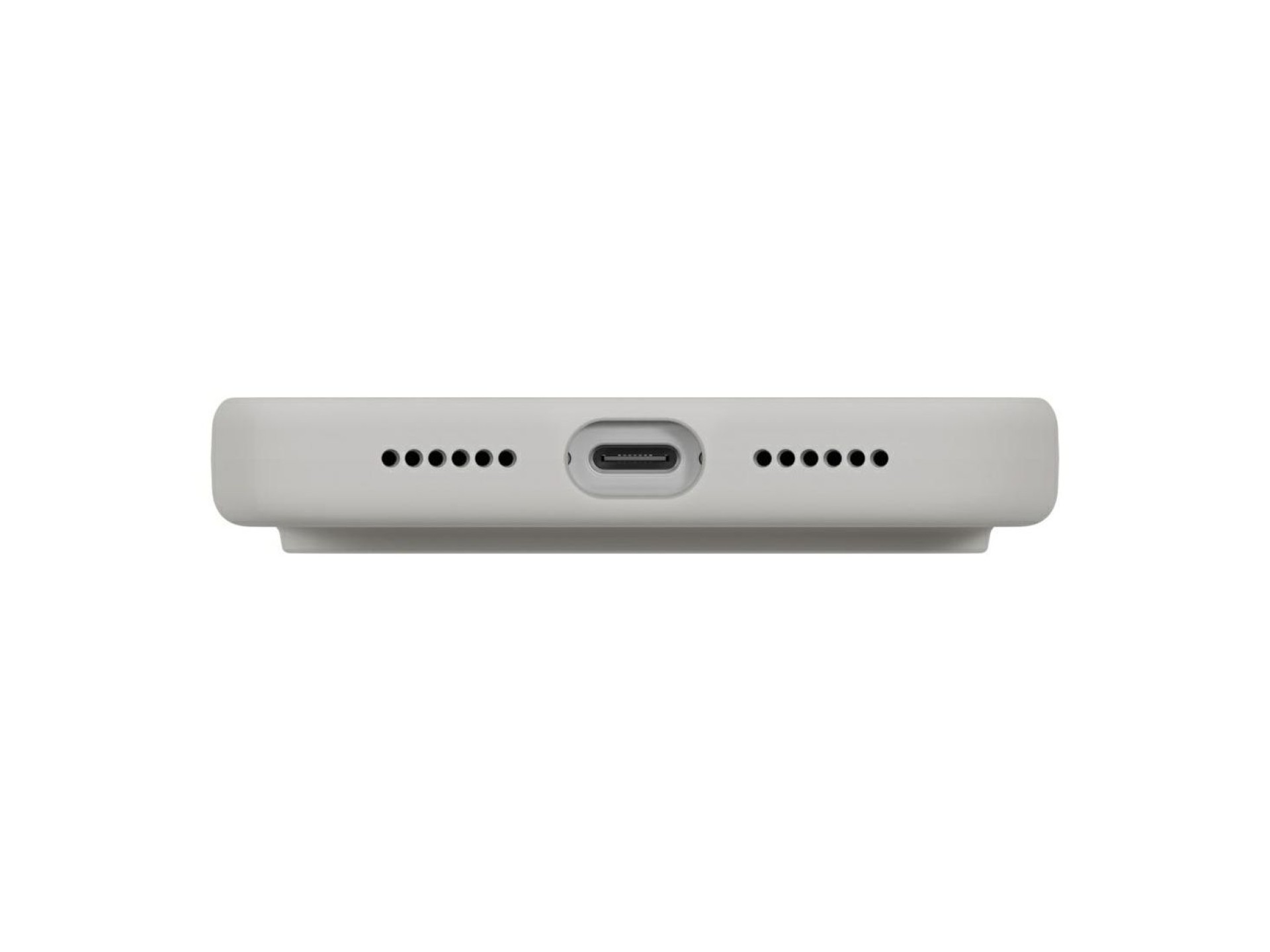 Funda con carga Magclick de Uniq Lino para iPhone 17 Pro Max - Gris