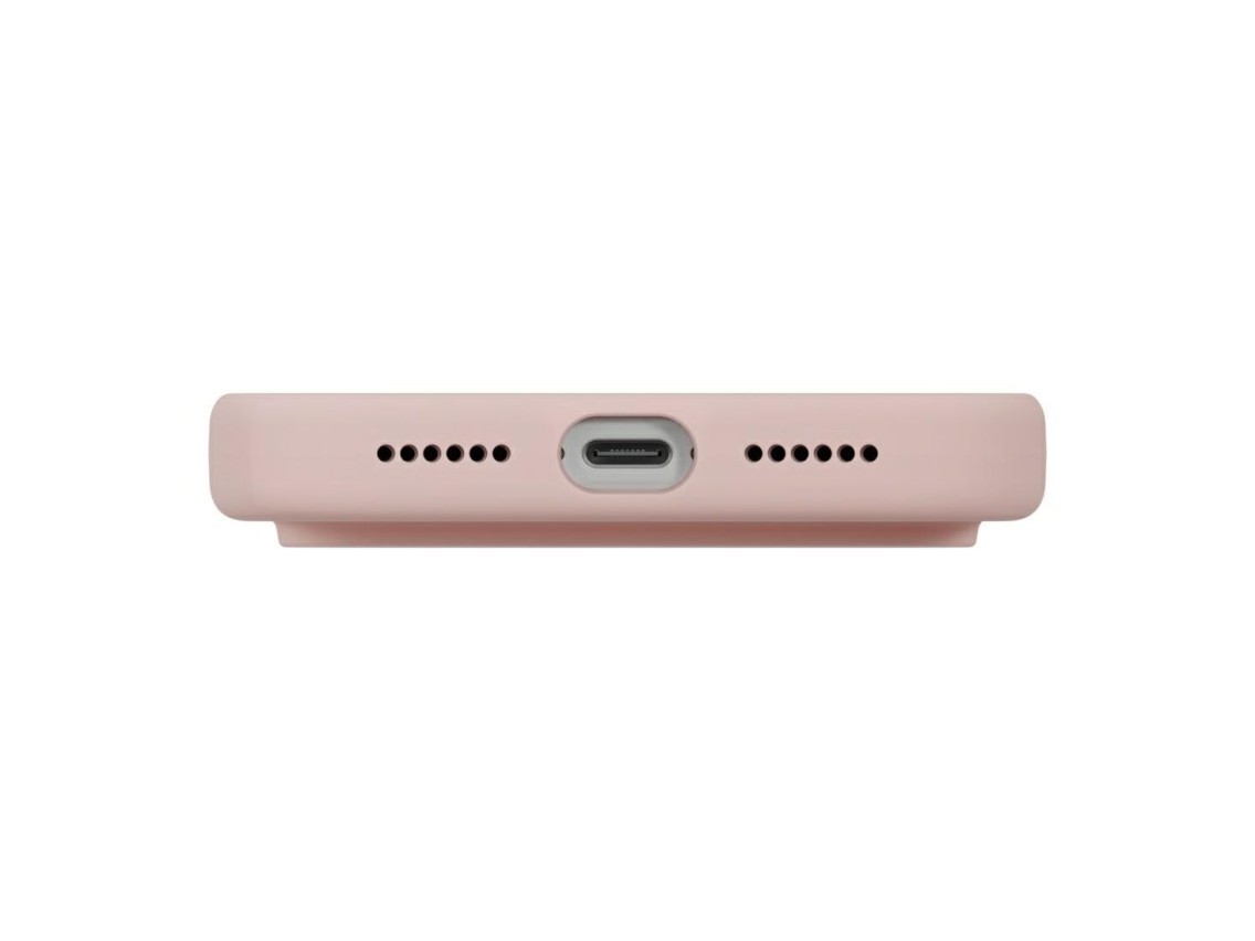 Capa com carregamento Magclick Uniq Lino para iPhone 17 Pro Max - Rosa