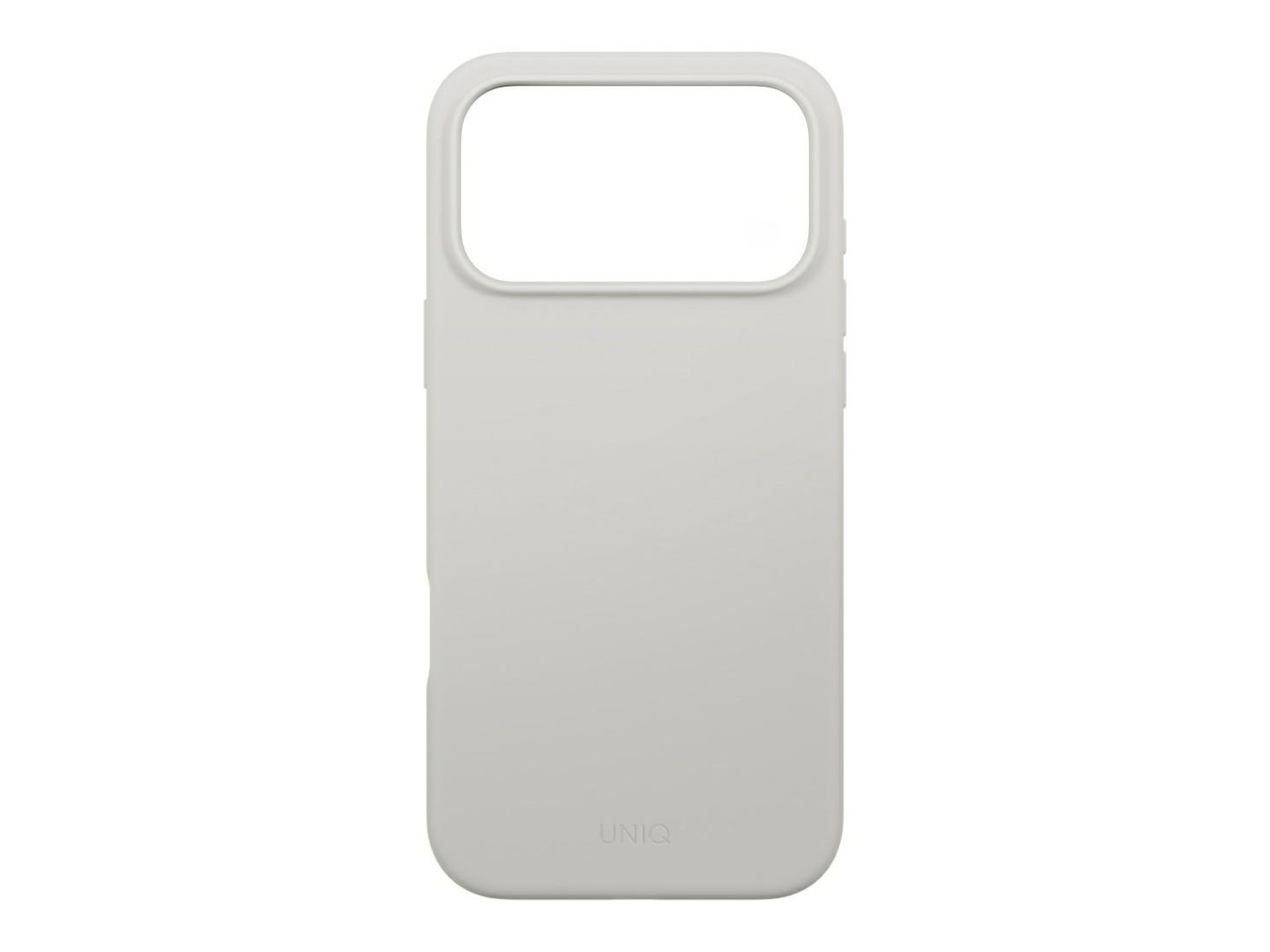Funda con carga Magclick de Uniq Lino para iPhone 17 Pro Max - Gris
