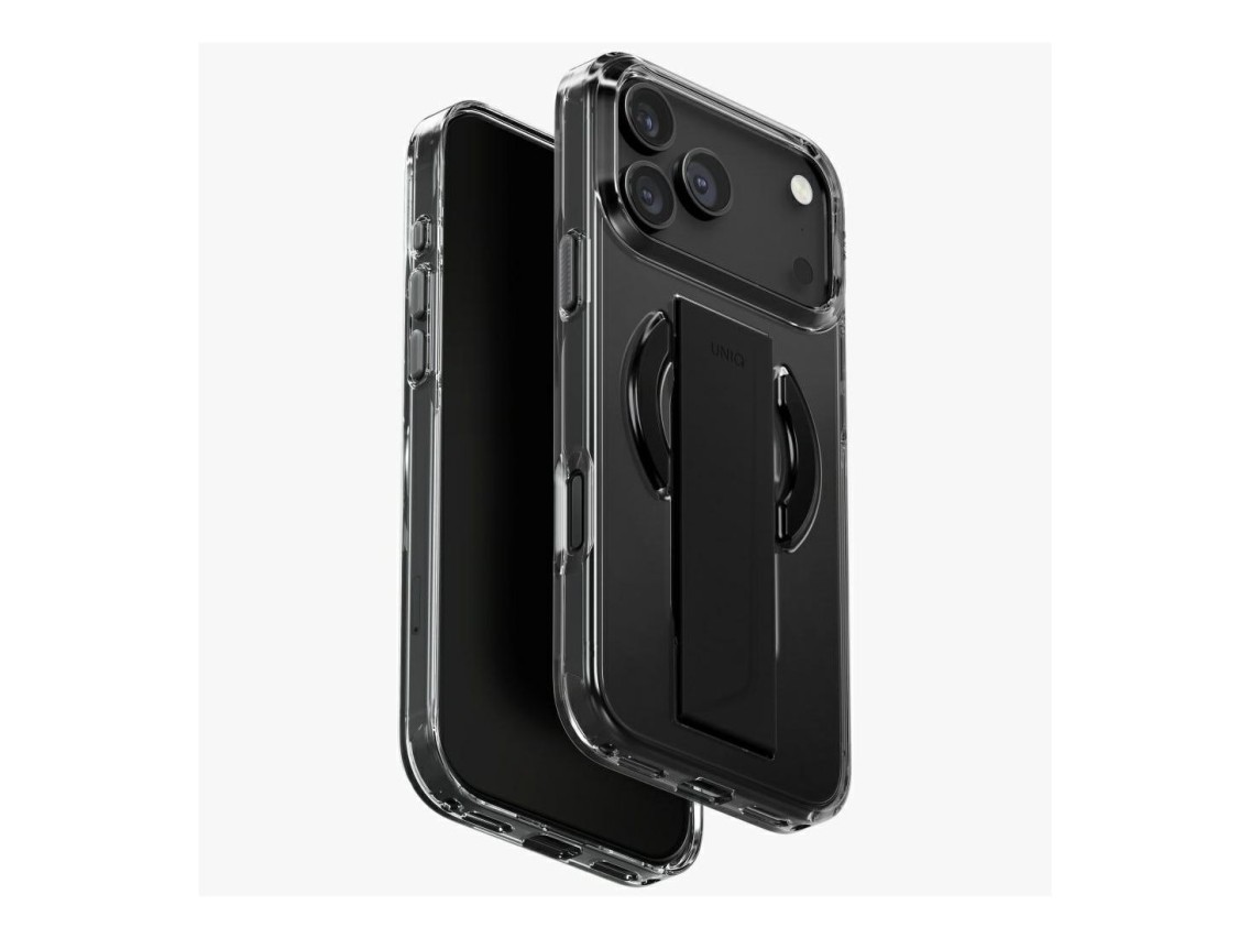 Funda Uniq Heldro Air para iPhone 17 Pro Max con carga Magclick - Negra