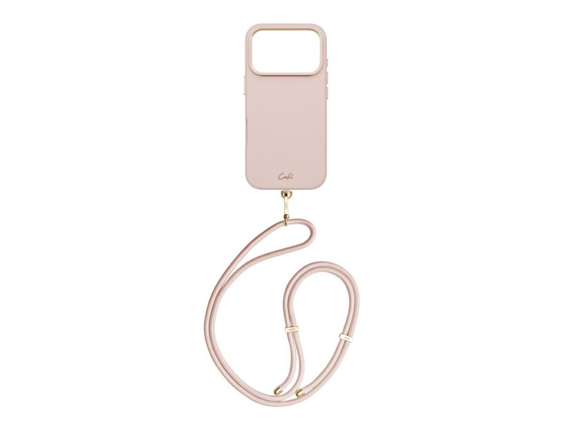 Capa magnética com carregamento Uniq Coehl Mirelle para iPhone 17 Pro - Rosa