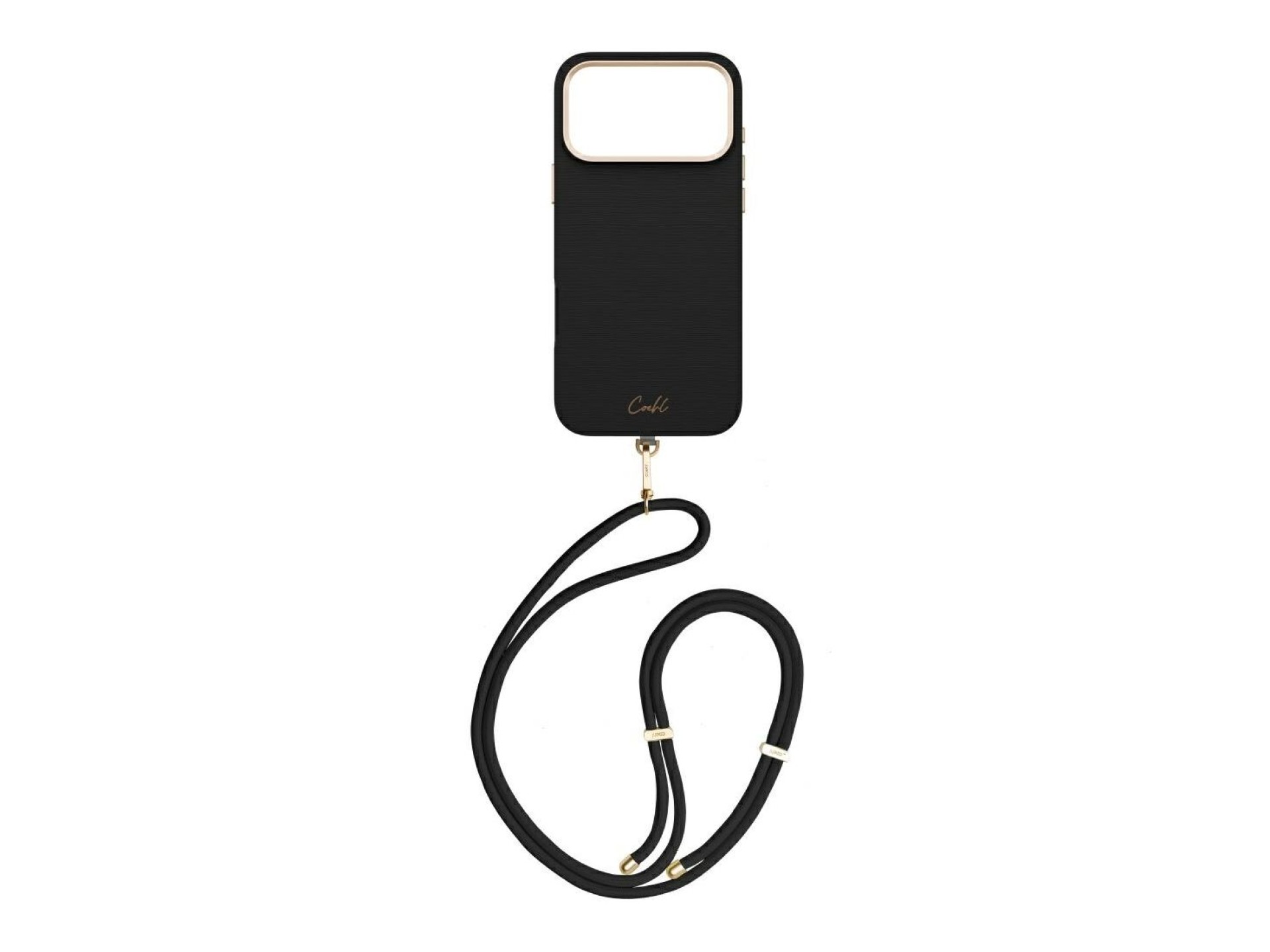 Capa de carregamento magnético Uniq Coehl Mirelle para iPhone 17 Pro Max - Preto