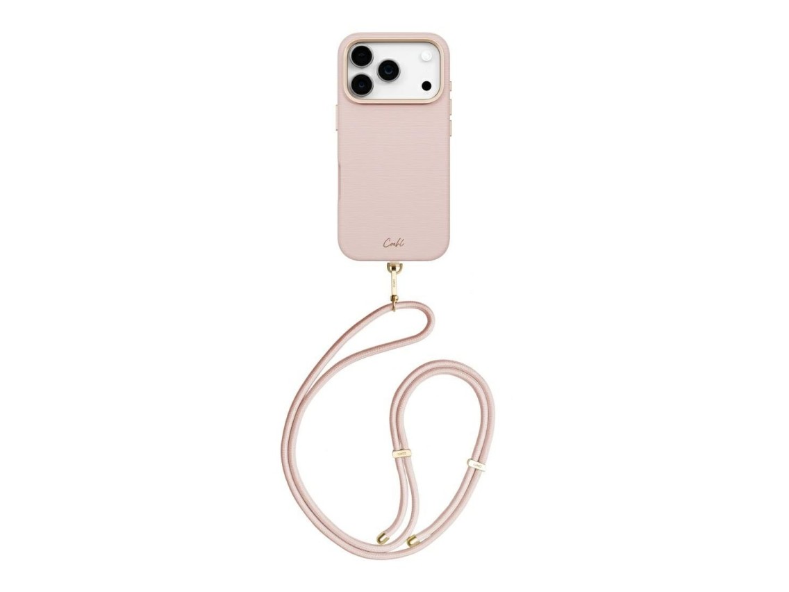 Capa magnética com carregamento Uniq Coehl Mirelle para iPhone 17 Pro - Rosa
