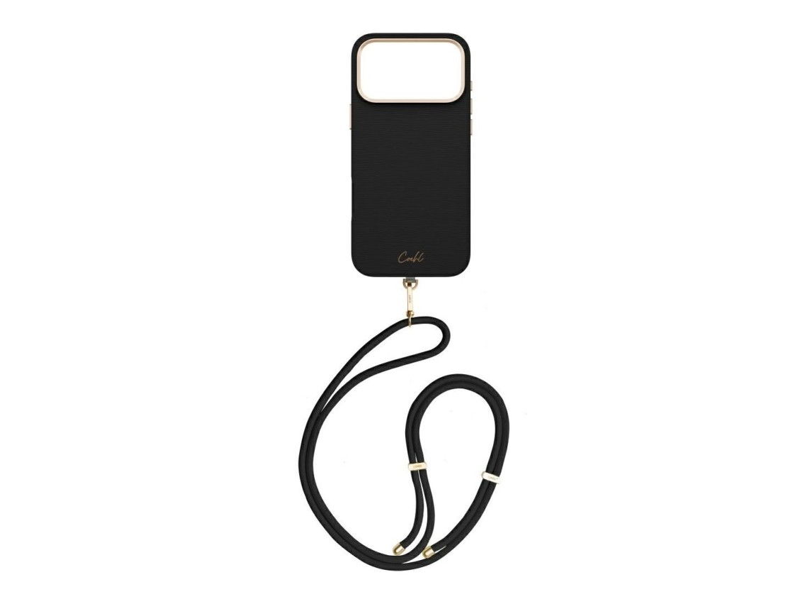 Capa de carregamento magnético Uniq Coehl Mirelle para iPhone 17 Pro Max - Preto