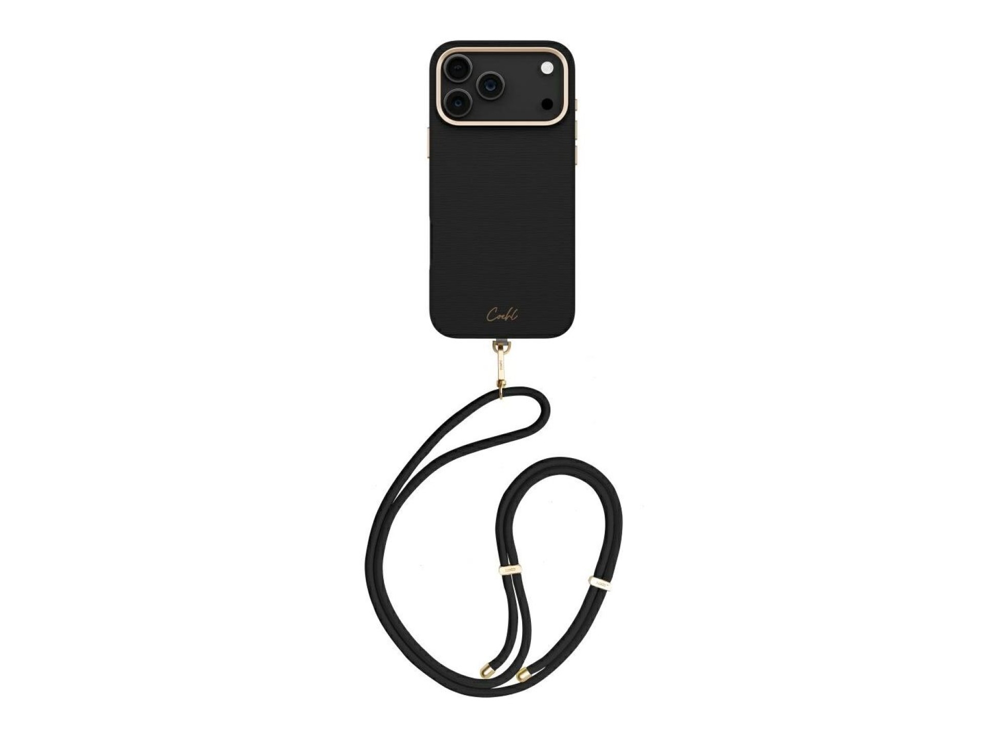 Capa de carregamento magnético Uniq Coehl Mirelle para iPhone 17 Pro Max - Preto