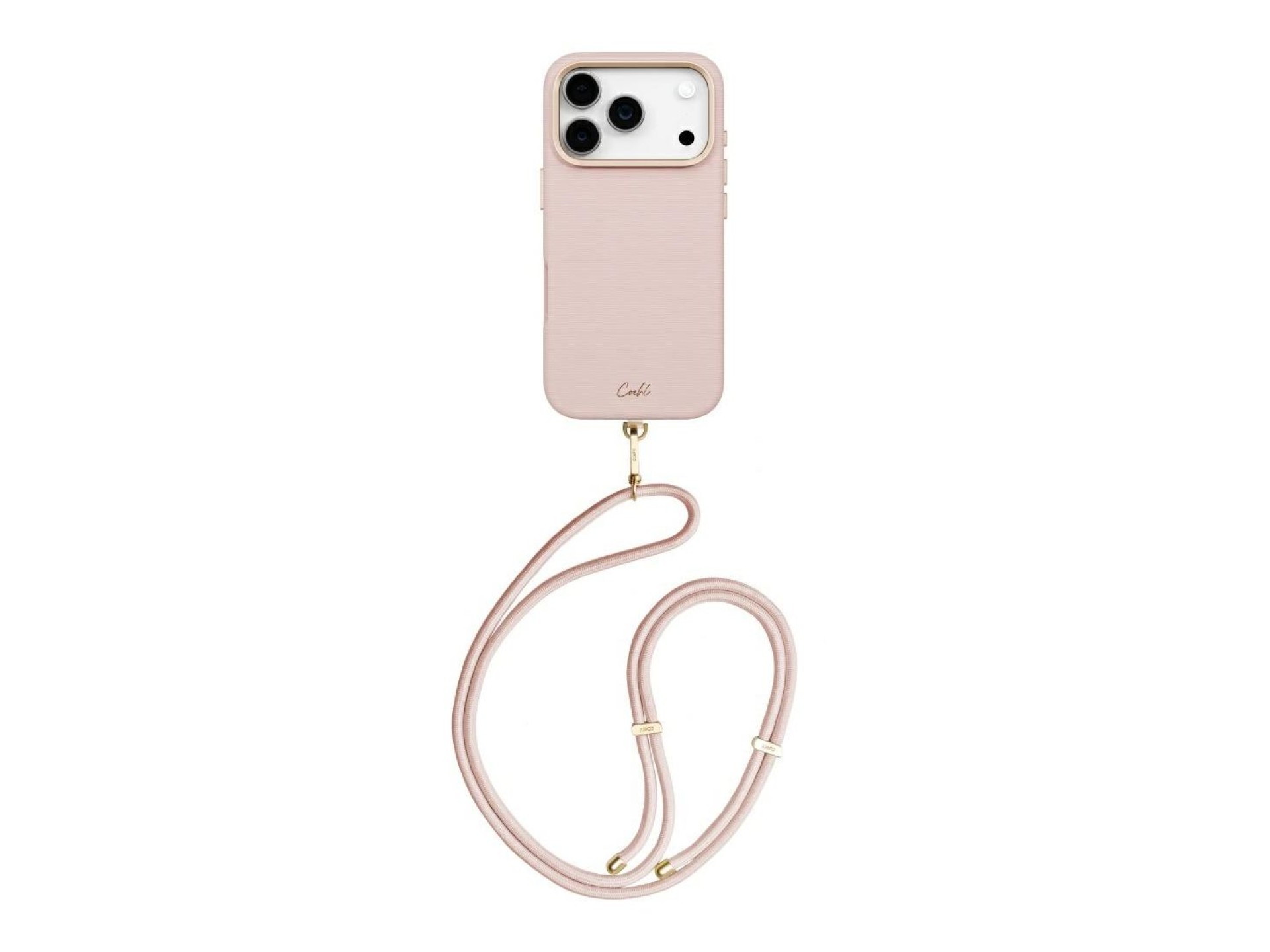 Capa magnética com carregamento Uniq Coehl Mirelle para iPhone 17 Pro - Rosa