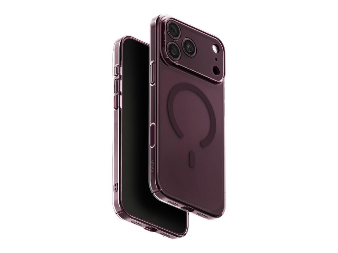 Funda con carga Uniq Airsuit Magclick para iPhone 18 Pro Max / 17 Pro Max - Granate