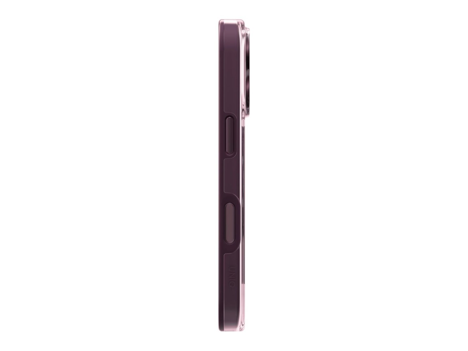 Capa ecológica Uniq Clario Magclick Charging para iPhone 18 Pro/17 Pro - roxa