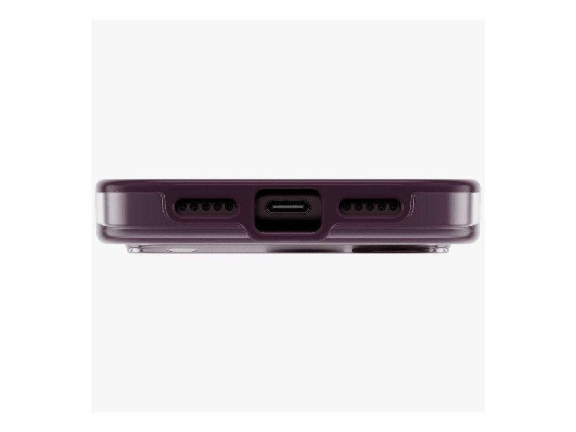 Capa ecológica Uniq Clario Magclick Charging para iPhone 18 Pro/17 Pro - roxa